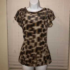 Worthington Small Brown Top Blouse